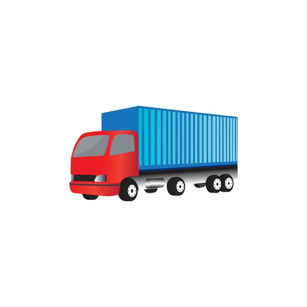 container truck icon vector