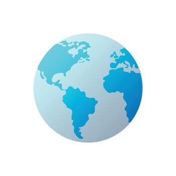 globe symbol over white concept icon vector